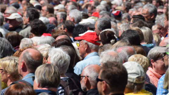 Elderly crowd