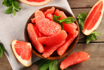 Grapefruit is a source of spermidine.