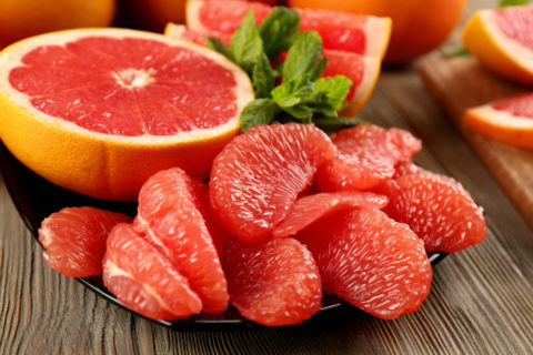 Grapefruit is a source of spermidine.