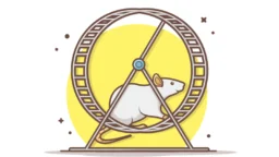 Lit mouse on wheel
