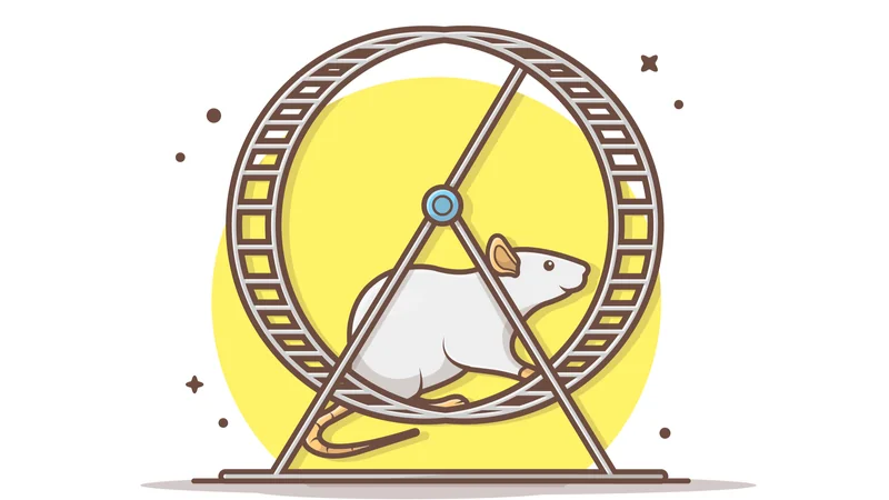 Lit mouse on wheel