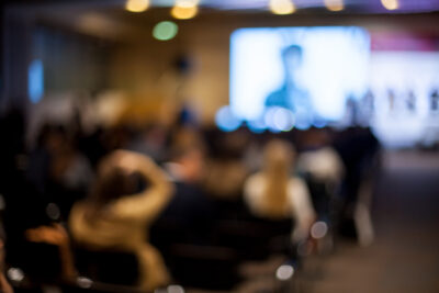 Conference crowd.