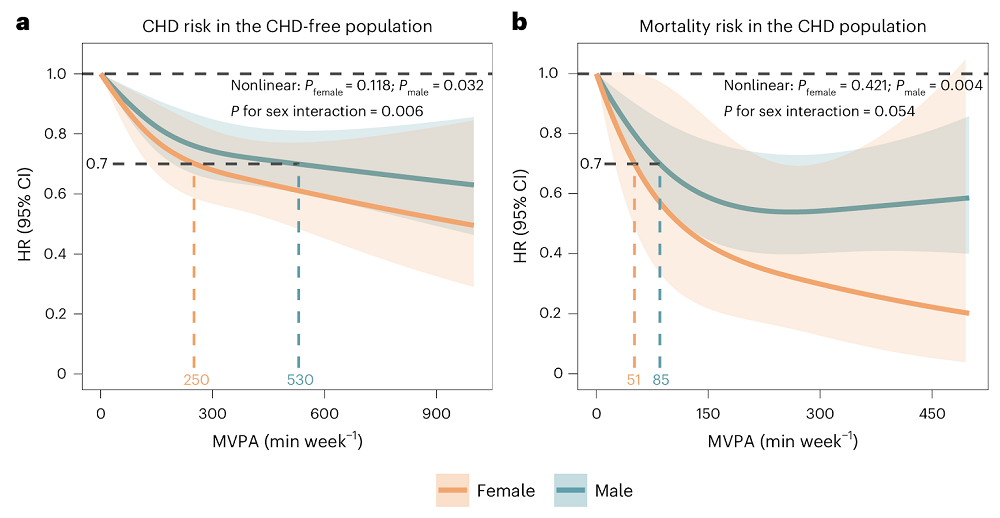 Men women exercise differences