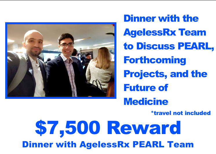 PEARL Rapamycin Lifespan Campaign Reward: Team Dinner