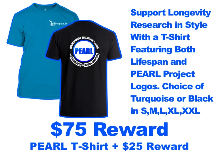 PEARL Rapamycin Lifespan Campaign Reward: T-Shirt