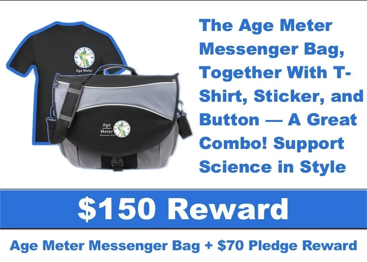 AgeMeter Campaign Reward Tote Bag and T-Shirt