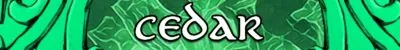 Cedar backer banner
