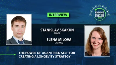 Elena Milova and Stanislav Skakun at Ending Age-Related Diseases 2020
