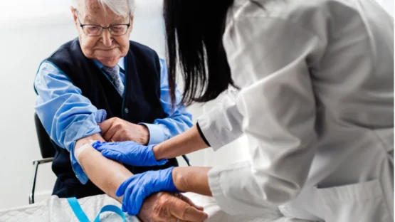 Elderly Blood Draw