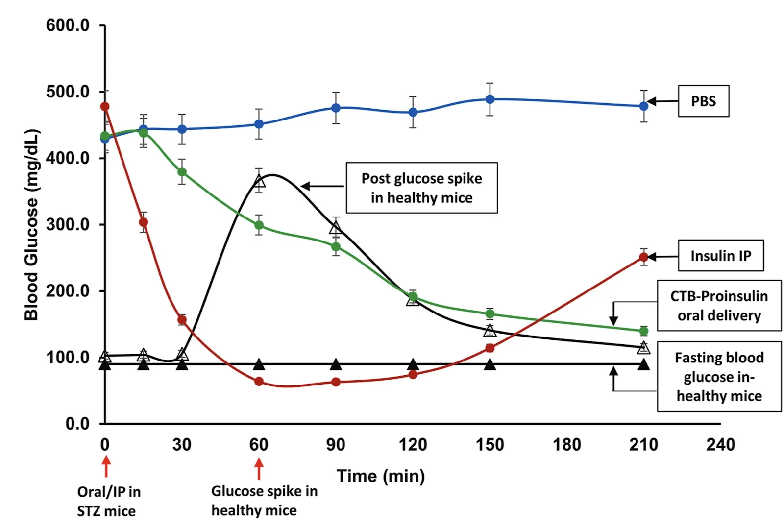 Glucose spike insulin