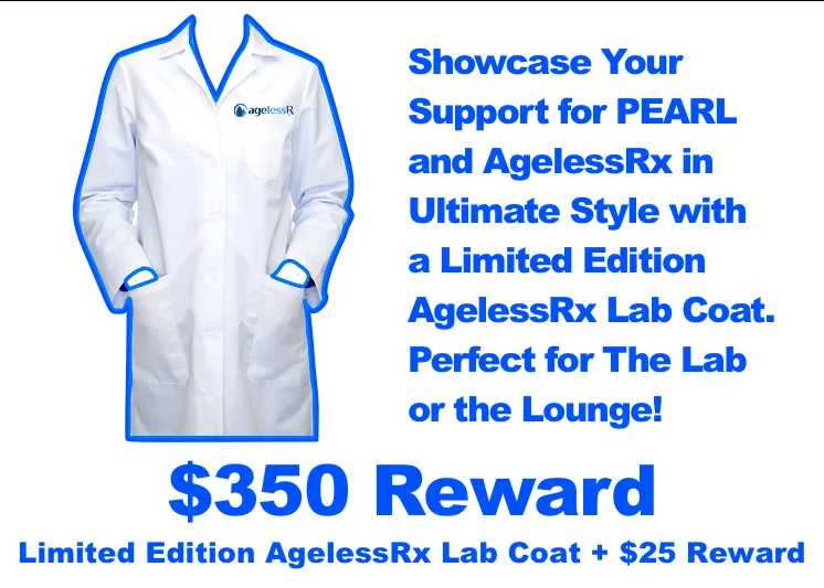 PEARL Rapamycin Lifespan Campaign Reward: Lab Coat